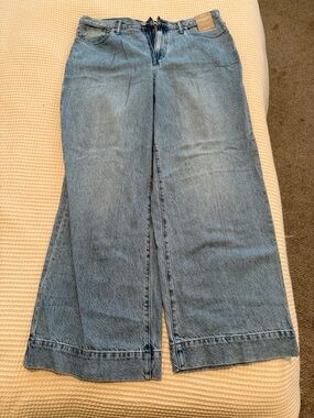 Madewell Light Blue Wide-Leg Denim Jeans